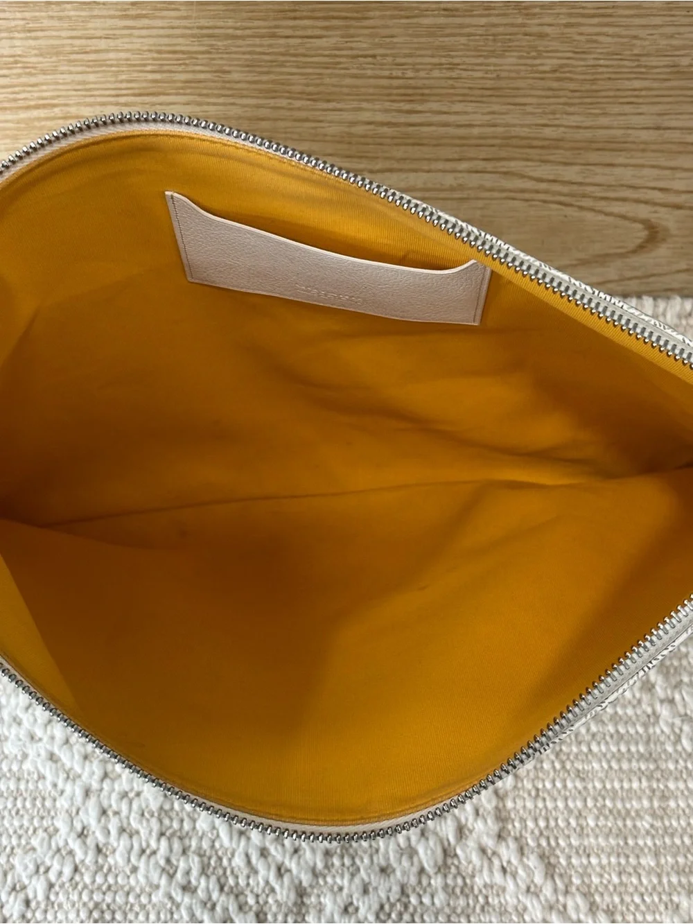 Goyard senat leather clutch